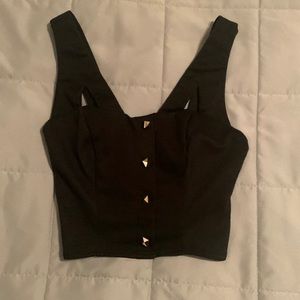 Black crop top